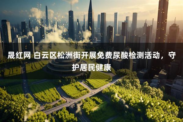 晟红网 白云区松洲街开展免费尿酸检测活动，守护居民健康